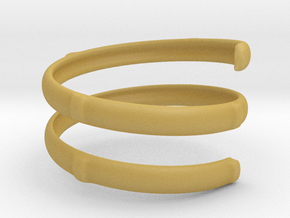 Bamboo ring(Japan 10,USA 5.5,Britain K) in Tan Fine Detail Plastic