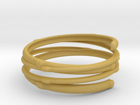 Branch ring(Japan 10,USA 5.5,Britain K) in Tan Fine Detail Plastic
