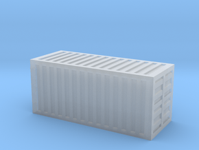 20 Foot Container (1:200 scale, hollow) in Clear Ultra Fine Detail Plastic