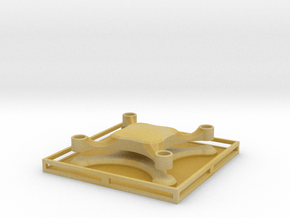 MicroQuad frame mold in Tan Fine Detail Plastic