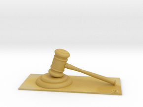 Judge (Personalize with your name !) in Tan Fine Detail Plastic