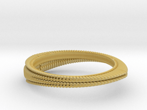 Wave ring(Japan 10,USA 5.5,Britain K)  in Tan Fine Detail Plastic