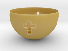 Candle holder in Tan Fine Detail Plastic