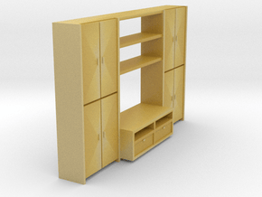 A 002-1Wohnzimmerschrank cabinet 1:50 in Tan Fine Detail Plastic