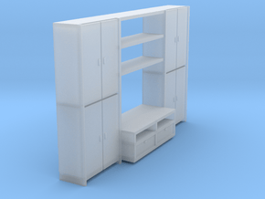 A 002-1Wohnzimmerschrank cabinet 1:50 in Clear Ultra Fine Detail Plastic