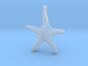 Starfish Pendant 1 - small in Clear Ultra Fine Detail Plastic