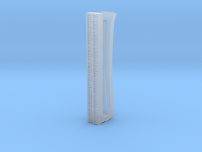 Binary Tie Bar 4cm in Clear Ultra Fine Detail Plastic