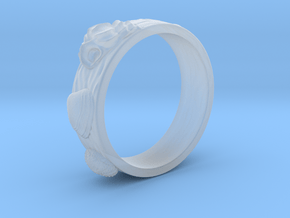 Sea Shell Ring 1 - US-Size 3 1/2 (14.45 mm) in Clear Ultra Fine Detail Plastic