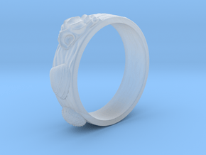 Sea Shell Ring 1 - US-Size 5 (15.7 mm) in Clear Ultra Fine Detail Plastic