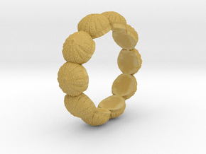 Urchin Ring 1 - US-Size 3 (14.05 mm) in Tan Fine Detail Plastic