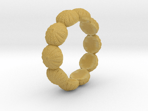 Urchin Ring 1 - US-Size 6 1/2 (16.92 mm) in Tan Fine Detail Plastic