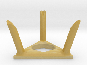 Twisty Puzzle Stand in Tan Fine Detail Plastic
