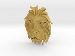 Lion Trinket in Tan Fine Detail Plastic