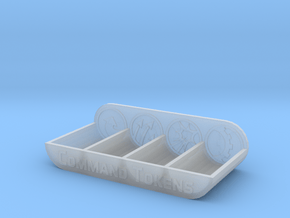 Armada Command Token Tray in Clear Ultra Fine Detail Plastic
