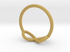 Ring Infinity in Tan Fine Detail Plastic