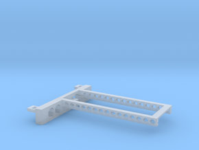 G751 M.2 Bracket With Holes 2 drives open top in Clear Ultra Fine Detail Plastic