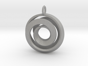 Single Strand Spiral Pendant in Aluminum