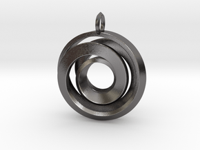 Single Strand Spiral Pendant in Processed Stainless Steel 17-4PH (BJT)