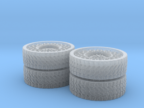 Airless Tire P2 1:87 in Clear Ultra Fine Detail Plastic
