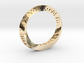 Live The Life You Love - Mobius Ring in 9K Yellow Gold 