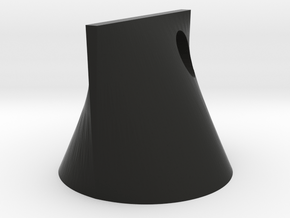 Shape Sorter Circle, Triangle, Square Pendant in Black Smooth Versatile Plastic