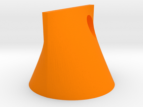 Shape Sorter Circle, Triangle, Square Pendant in Orange Smooth Versatile Plastic