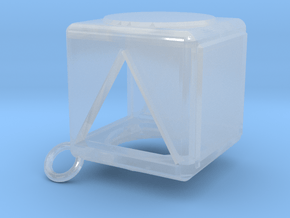 Shape Sorter Box Cube Pendant Keyring in Accura 60