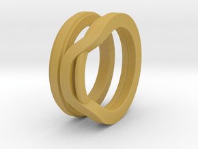 Balem's Ring1 - US-Size 9 (18.89 mm) in Tan Fine Detail Plastic