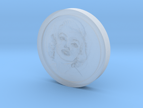 Marilyn Monroe Coin in Clear Ultra Fine Detail Plastic
