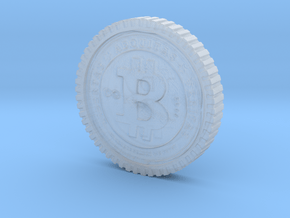 Bitcoin high detail in Clear Ultra Fine Detail Plastic