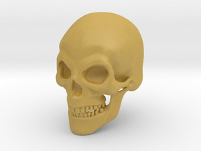 Skull Print in Tan Fine Detail Plastic