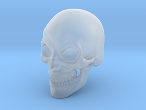 Skull Print in Clear Ultra Fine Detail Plastic