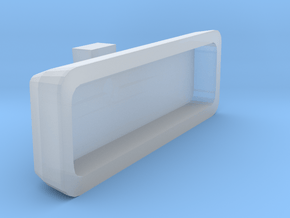 1/10 Scale rear view mirror Billet Alum. type in Clear Ultra Fine Detail Plastic