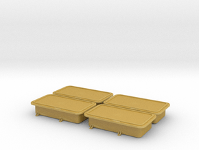 Enclosure 24x12" flat cover 4pcs, 1/18 scale in Tan Fine Detail Plastic