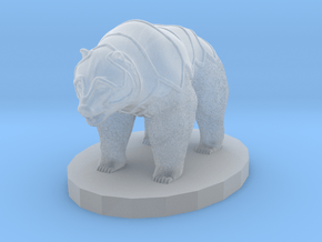 Armored Bear in Clear Ultra Fine Detail Plastic