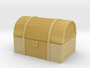 Tabletop: Wooden Chest in Tan Fine Detail Plastic