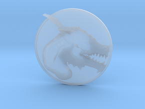 Dragon Medallion  in Clear Ultra Fine Detail Plastic