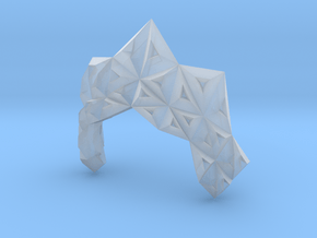 Origami Ruff in Clear Ultra Fine Detail Plastic