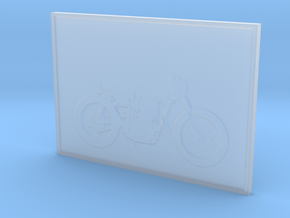 Motorcycle Lithophane 50mm in Clear Ultra Fine Detail Plastic
