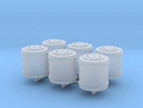 Space 1999 Canisters for Dinky Pallet Pod (6x on s in Clear Ultra Fine Detail Plastic