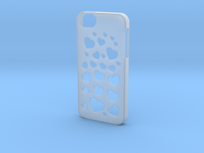 Iphone 5/5s case hearts in Clear Ultra Fine Detail Plastic