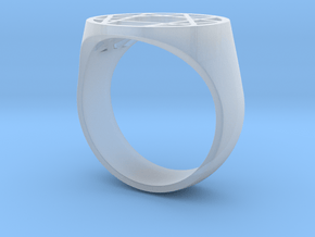 Enneagram Big Ring - Size 10.5 in Clear Ultra Fine Detail Plastic