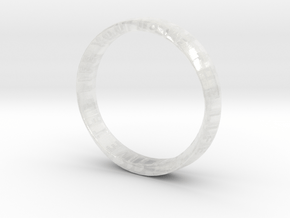  Live The Life You Love - Mobius Ring V2 in Clear Ultra Fine Detail Plastic