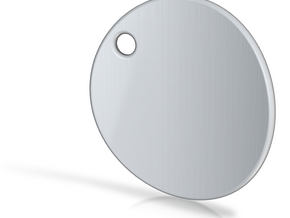 Curved pendant - customization possible  in Clear Ultra Fine Detail Plastic