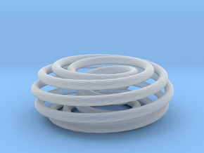 (2, 9) Spiral Torus in Clear Ultra Fine Detail Plastic