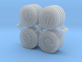 Star Wars Armada Command Tokens in Clear Ultra Fine Detail Plastic