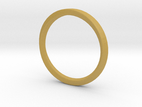 Mobius Ring Plain Size US 3.75 in Tan Fine Detail Plastic