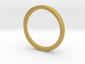 Mobius Ring with Groove Size US 3.75 in Tan Fine Detail Plastic