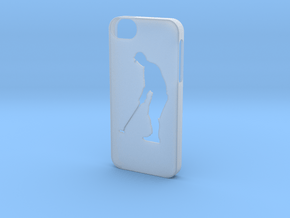 Iphone 5/5s golf case in Clear Ultra Fine Detail Plastic