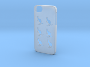 Iphone 5/5s kangaroo case in Clear Ultra Fine Detail Plastic